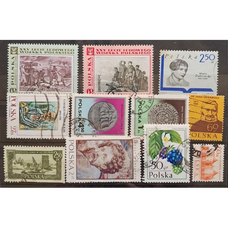 copy of POLOGNE POLSKA LOT DE 9 TIMBRES OBLITERES ANNEES 60' 70' TRES BON ETAT A