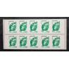 FRANCE CARNET 10 TIMBRES VERTS AUTOADHESIFS 604-C2 MARIANNE BEAUJARD NEUF** MNH