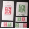 FRANCE SALON 2025 LOT timbres MARIANNE MULLER DETACHES' de CARNET neuf** MNH