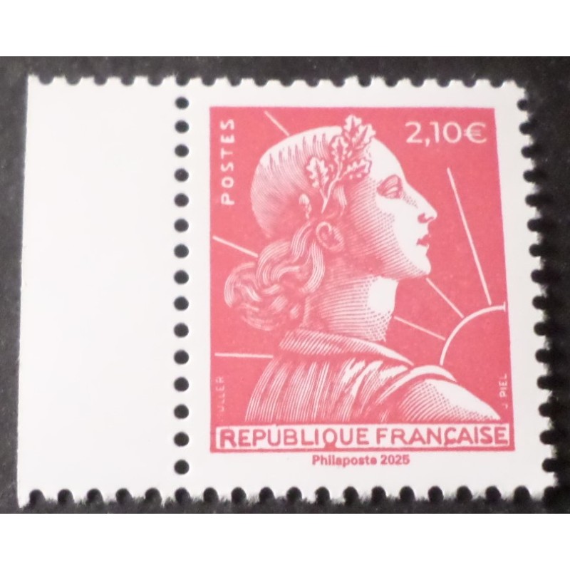 FRANCE SALON 2025 timbre MARIANNE MULLER ROUGE TARIF MONDE de CARNET neuf** MNH