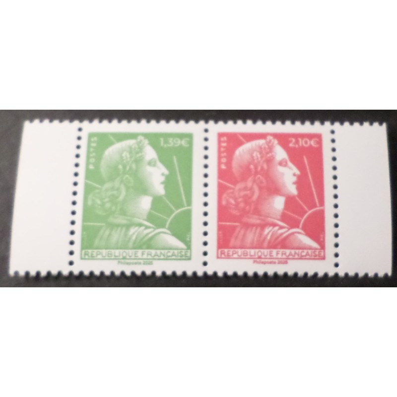 FRANCE SALON 2025 PAIRE 2 timbres MARIANNE MULLER de CARNET neuf** MNH A