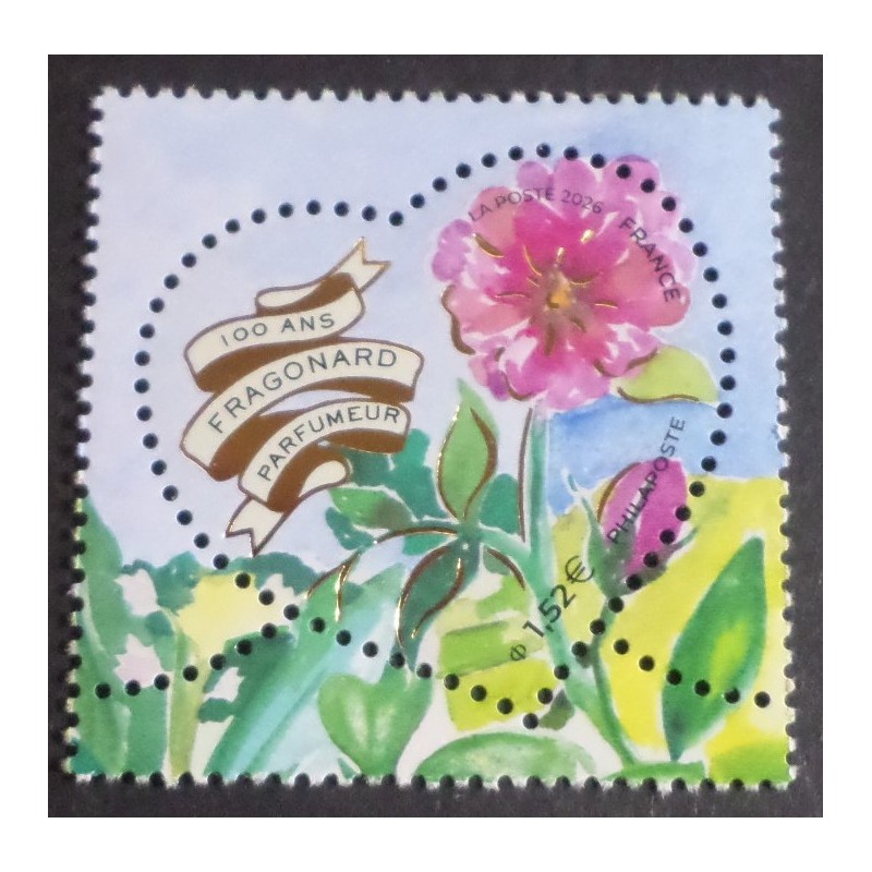 FRANCE 2026 TIMBRE COEUR FRAGONARD SAINT VALENTIN PARFUME' FLEUR ORANGER neuf**
