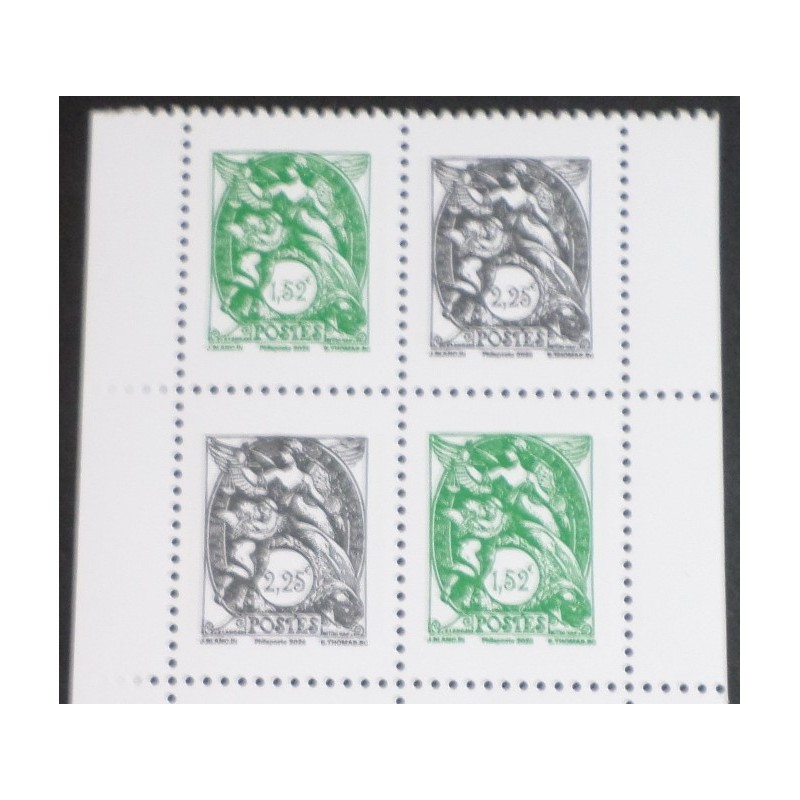 FRANCE SALON 2026 BLOC 4 timbres TYPE BLANC 1900 de CARNET neuf** MNH