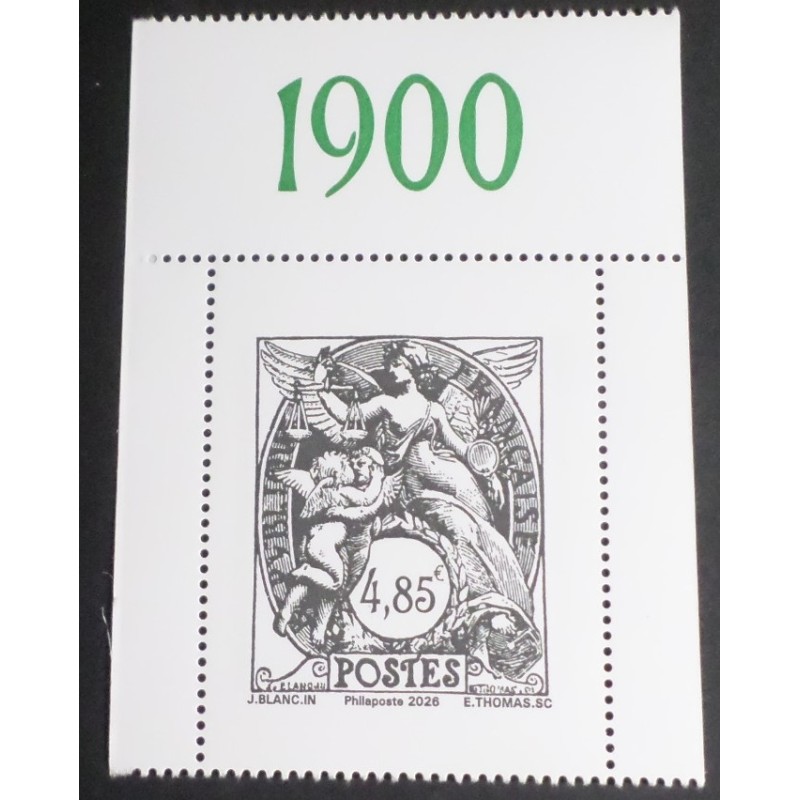 copy of FRANCE SALON 2026 BLOC 4 timbres TYPE BLANC 1900 de CARNET neuf** MNH