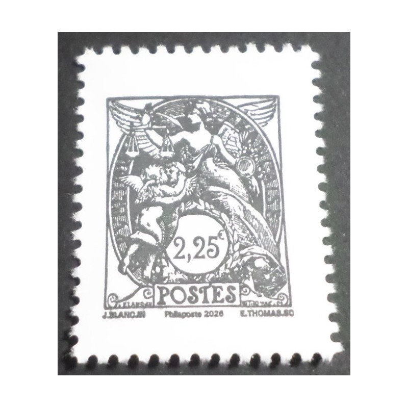 copy of FRANCE SALON 2026 BLOC 4 timbres TYPE BLANC 1900 de CARNET neuf** MNH