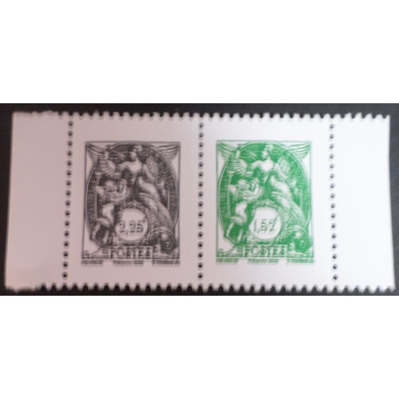 copy of FRANCE SALON 2026 BLOC 4 timbres TYPE BLANC 1900 de CARNET neuf** MNH