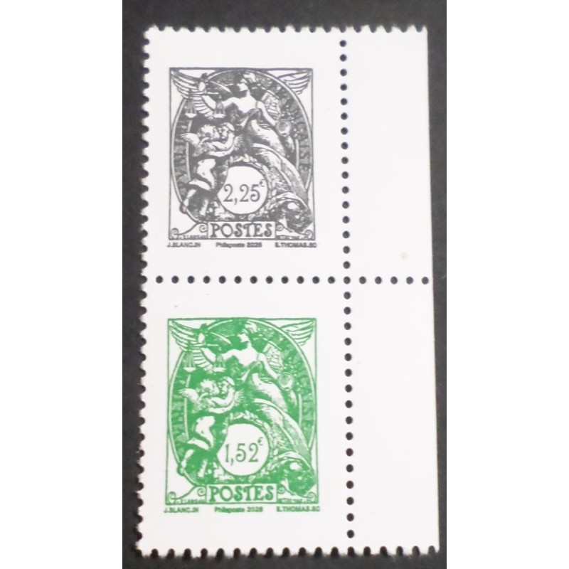 copy of FRANCE SALON 2026 BLOC 4 timbres TYPE BLANC 1900 de CARNET neuf** MNH