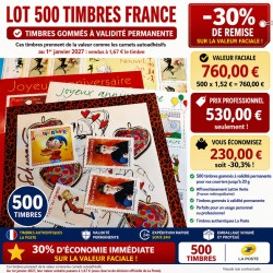 Lot de 50 Timbres France –...