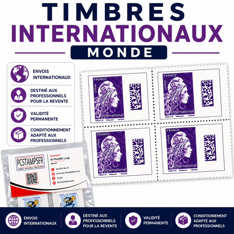 TIMBRE INTERNATIONAL A L UNITE' – TARIF PRO