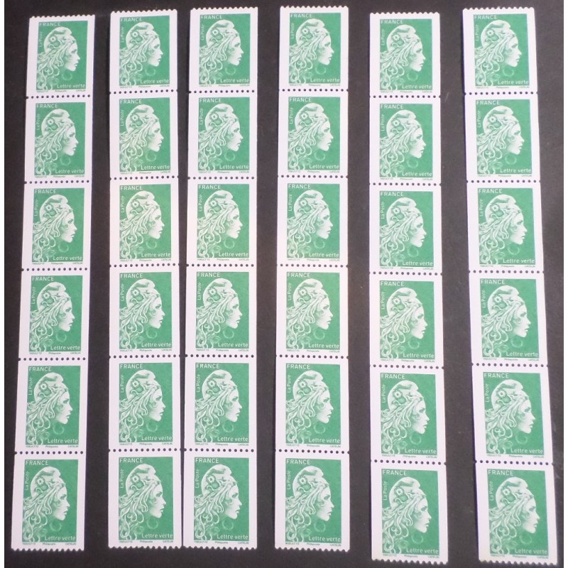 LOT TIMBRES TYPE ROULETTE A L UNITE'