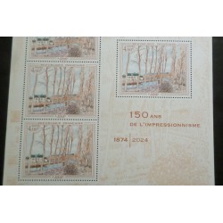 FRANCE 2024 BLOC FEUILLET timbre TABLEAU SISLEY 150ANS IMPRESSIONISME neuf** MNH