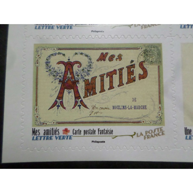 copy of FRANCE 2023, timbre AUTOADHESIF CARTE POSTALE MESSAGE AFFECTION neuf**, MNH