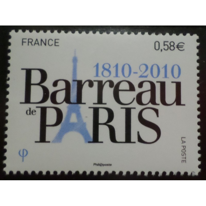 copy of FRANCE 2010, timbre 4433 AN CHINOIS, ANNEE TIGRE MNH, TIGER