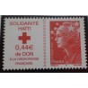 FRANCE 2010 timbre 4434 MARIANNE CROIX ROUGE SOLIDARITE' HAITI neuf** MNH STAMP