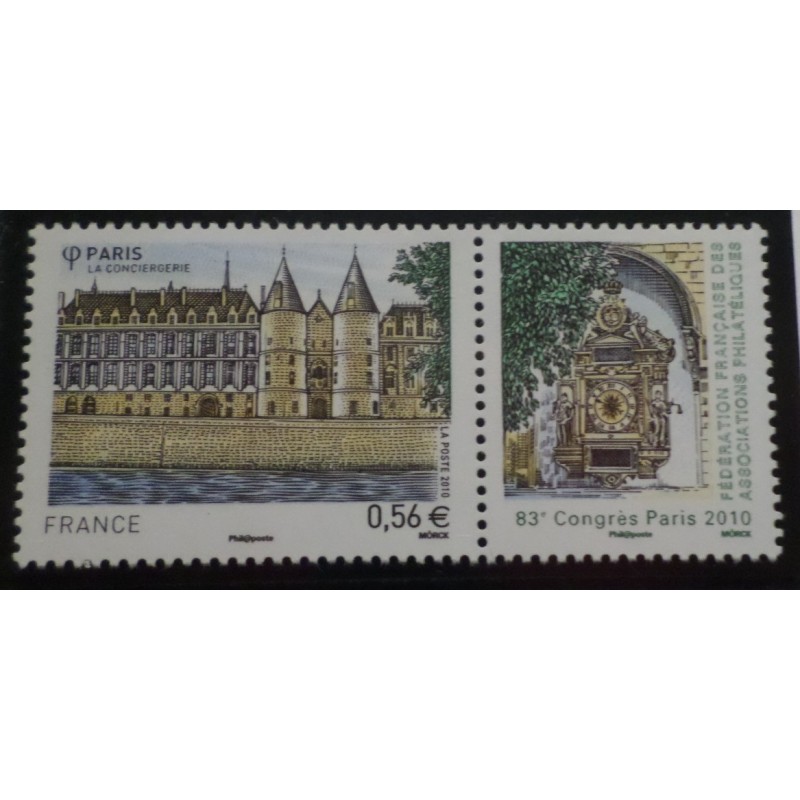 FRANCE 2010 timbre 4494 CONGRES PHILATELIQUE PARIS CONCIERGERIE neuf** MNH STAMP