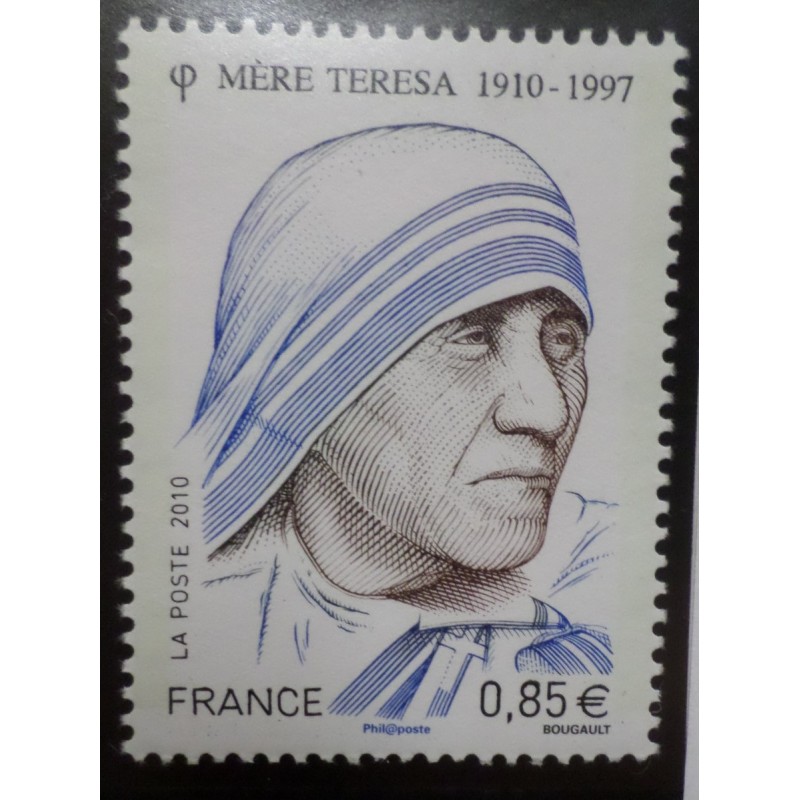 FRANCE 2010 timbre 4455 CELEBRITE' MERE TERESA neuf** MNH STAMP