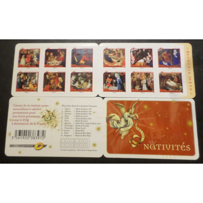 copy of FRANCE 2017 CARNET TIMBRES AUTOADHESIF BC1422 CROIX-ROUGE NOEL neuf** MNH
