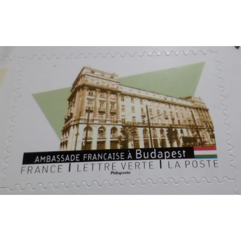 copy of TIMBRE STAMP AMBASSADE FRANCE RIGA 2024 ARCHITECTURE AUTOADHESIF neuf**