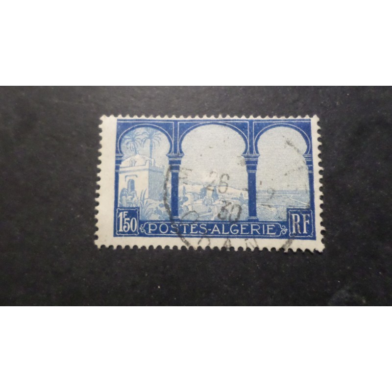 ALGERIE 1927-30 timbre 83 VUES d' ALGER oblitéré CACHET ROND EXEMPLAIRE A