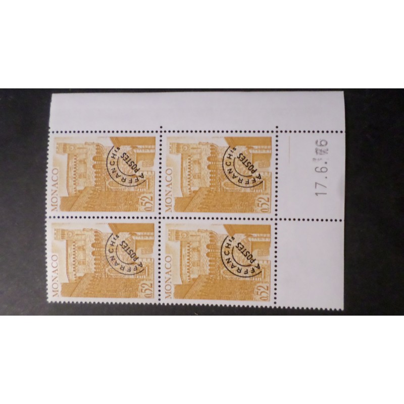 copy of COIN DATE' MONACO 1976, timbre PREOBLITERE' 43, TOUR HORLOGE, neuf**, MNH