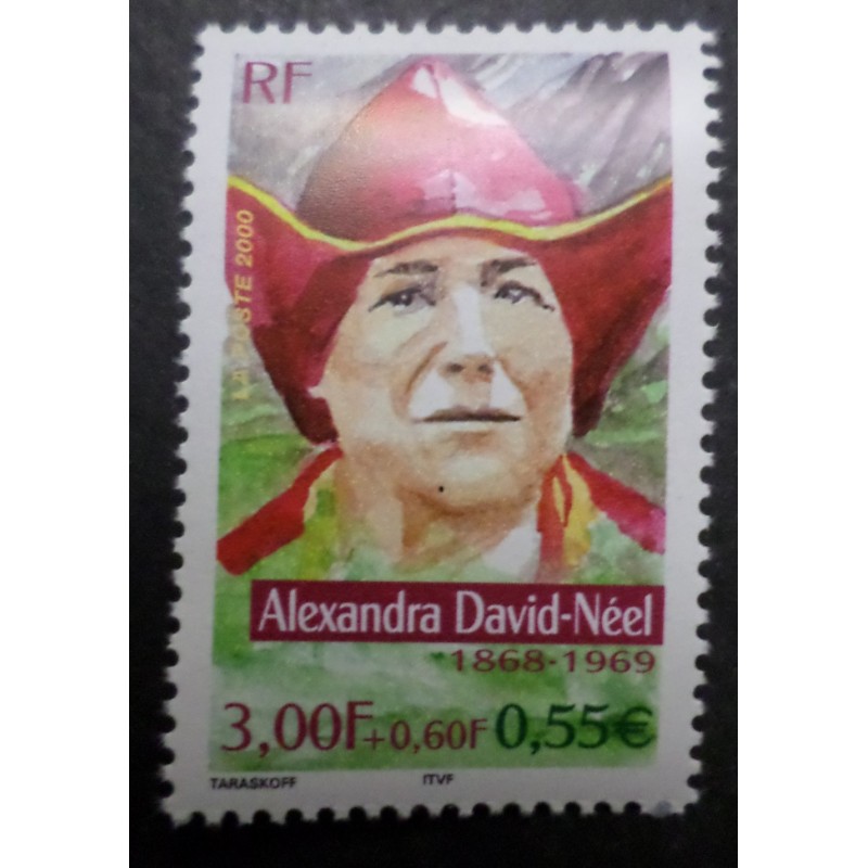 FRANCE 2000 timbre 3343 DAVID NEEL AVENTURIERS CELEBRITE' neuf** MNH