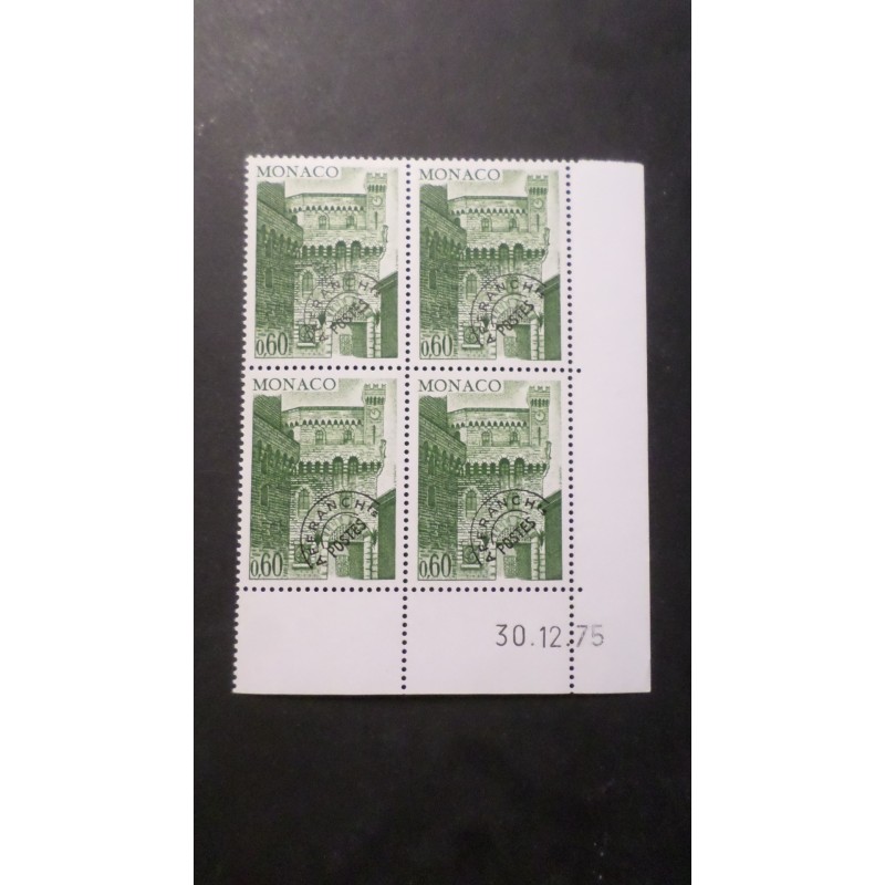 copy of COIN DATE' MONACO 1976, timbre PREOBLITERE' 43, TOUR HORLOGE, neuf**, MNH