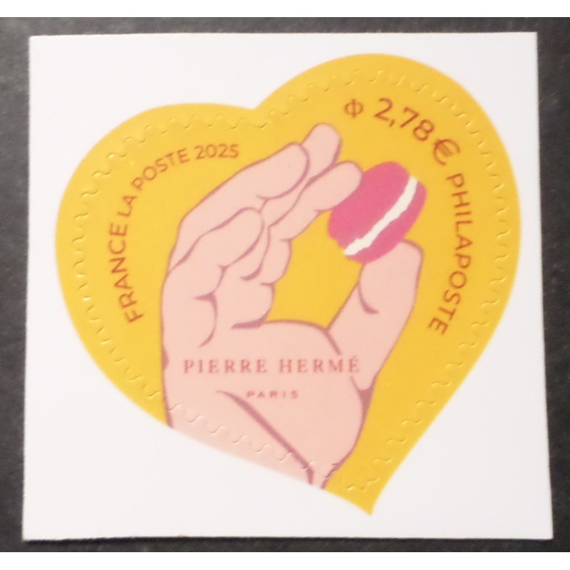 FRANCE 2025 timbre COEUR HERME' AUTOADHESIFS ST VALENTIN neuf** 100g PARFUME'