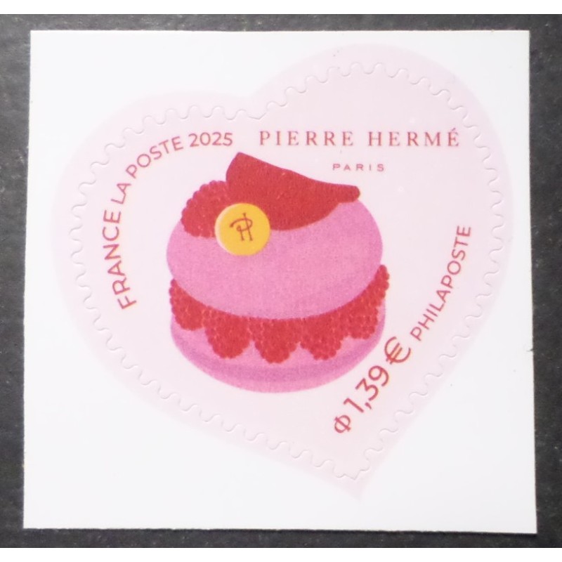 FRANCE 2025 timbre COEUR HERME' AUTOADHESIFS ST VALENTIN neuf** 20g PARFUME'