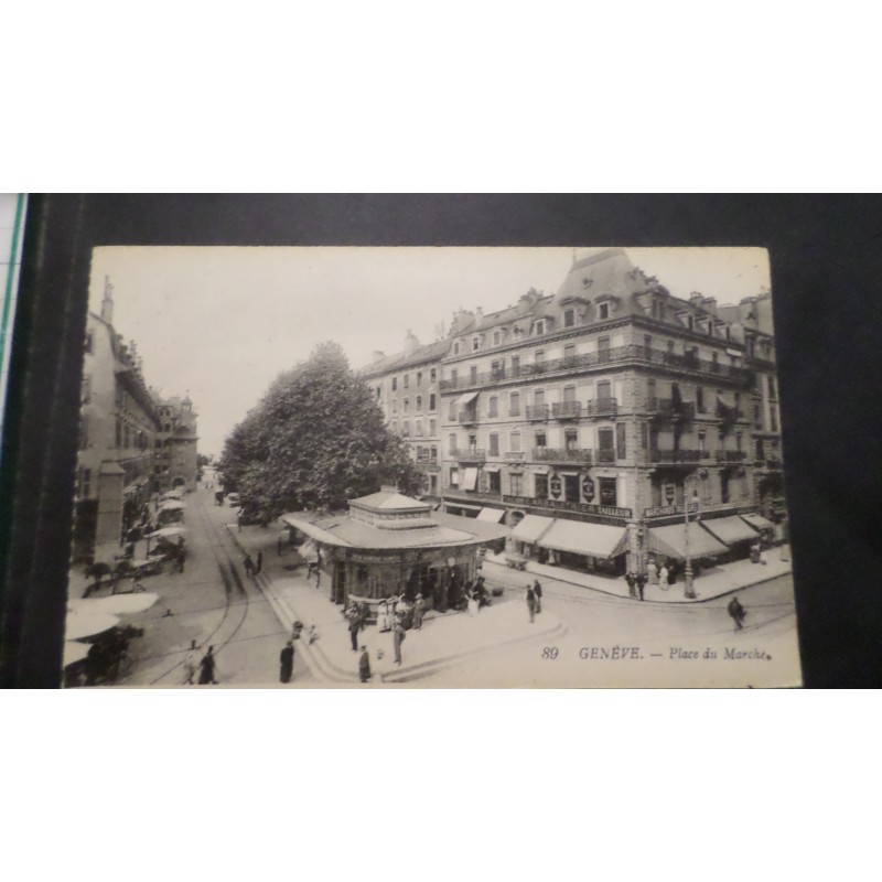 CARTE POSTALE ANCIENNE CPA, SUISSE, GENEVE PLACE DU MARCHE'